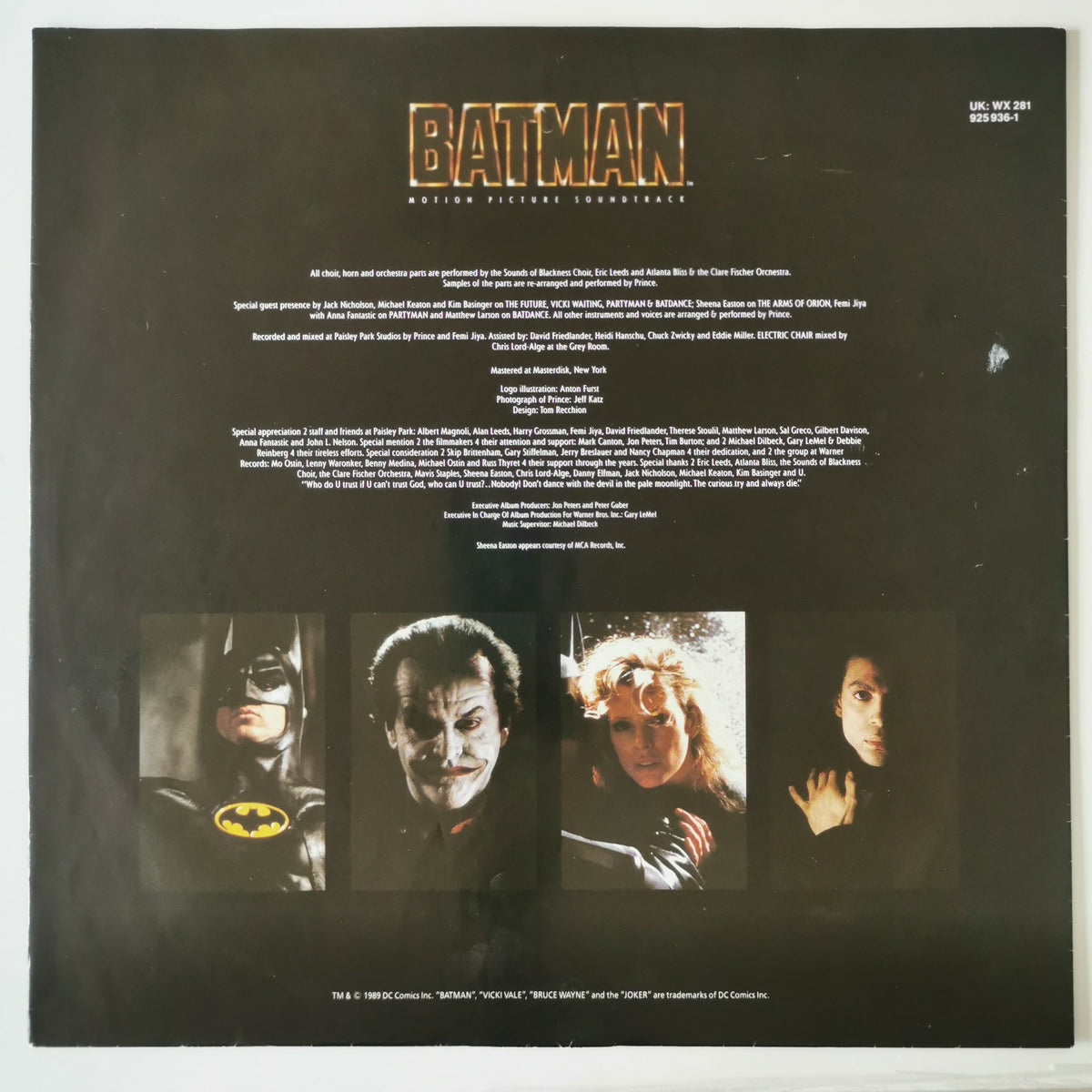 Prince – Batman (1989) Vinyl LP Record