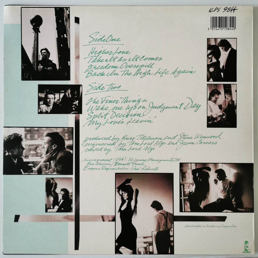 Steve Winwood – Back in the High Life (1986) Vinyl LP Record