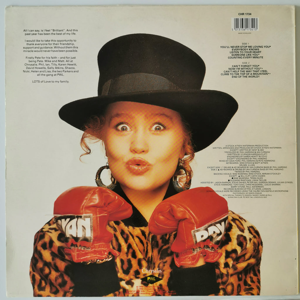 Sonia – Everybody Knows (1990) Vinyl LP Record