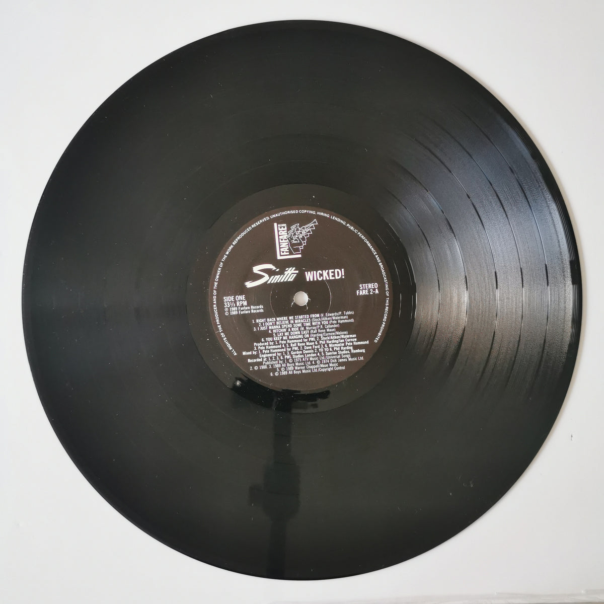 Sinitta – Wicked! (1989) Vinyl LP Record