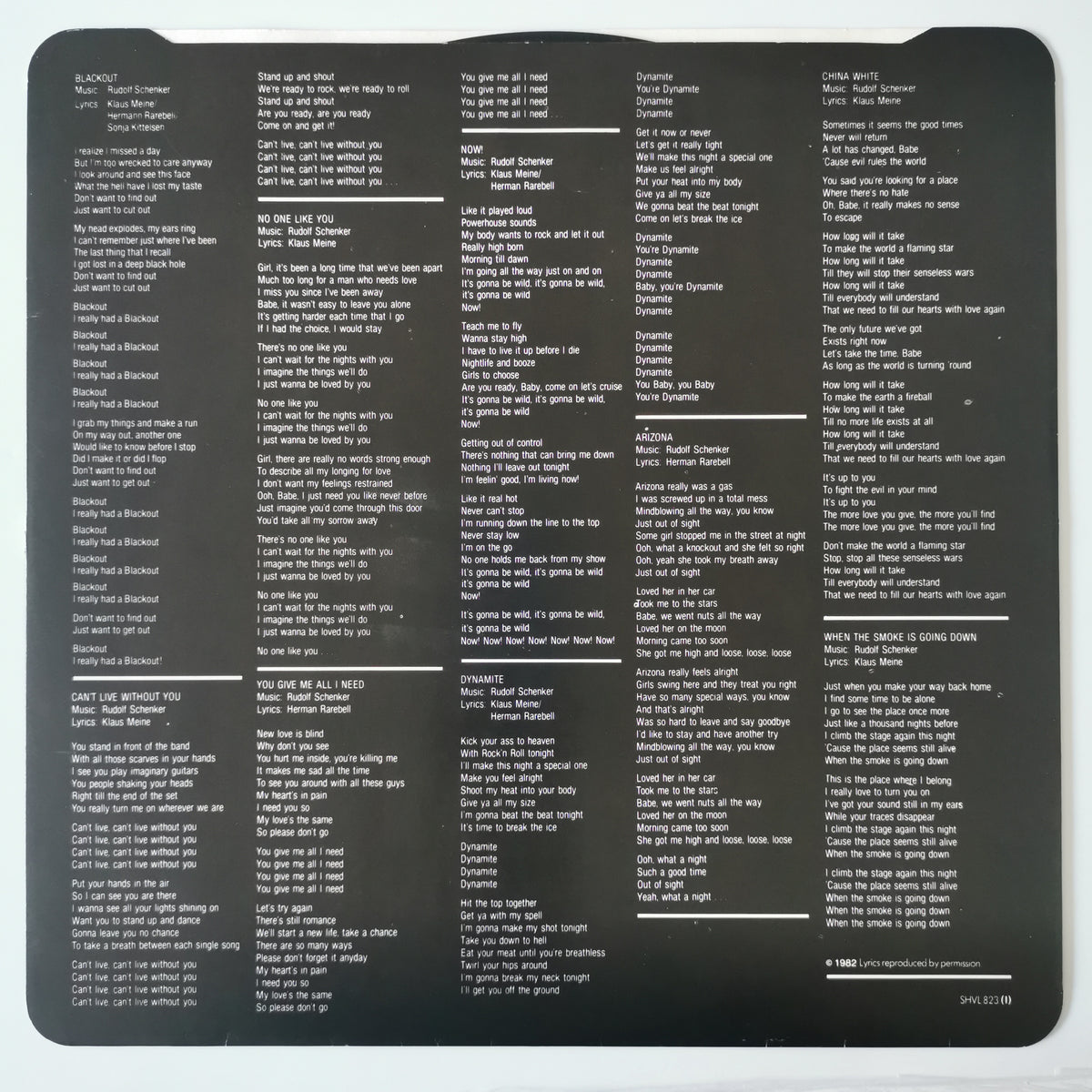 Scorpions – Blackout (1982) Vinyl LP Record