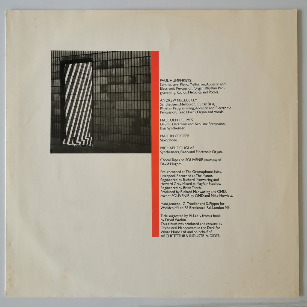 Orchestral Manoeuvres in the Dark – Architecture & Morality (1981) Vinyl LP Record