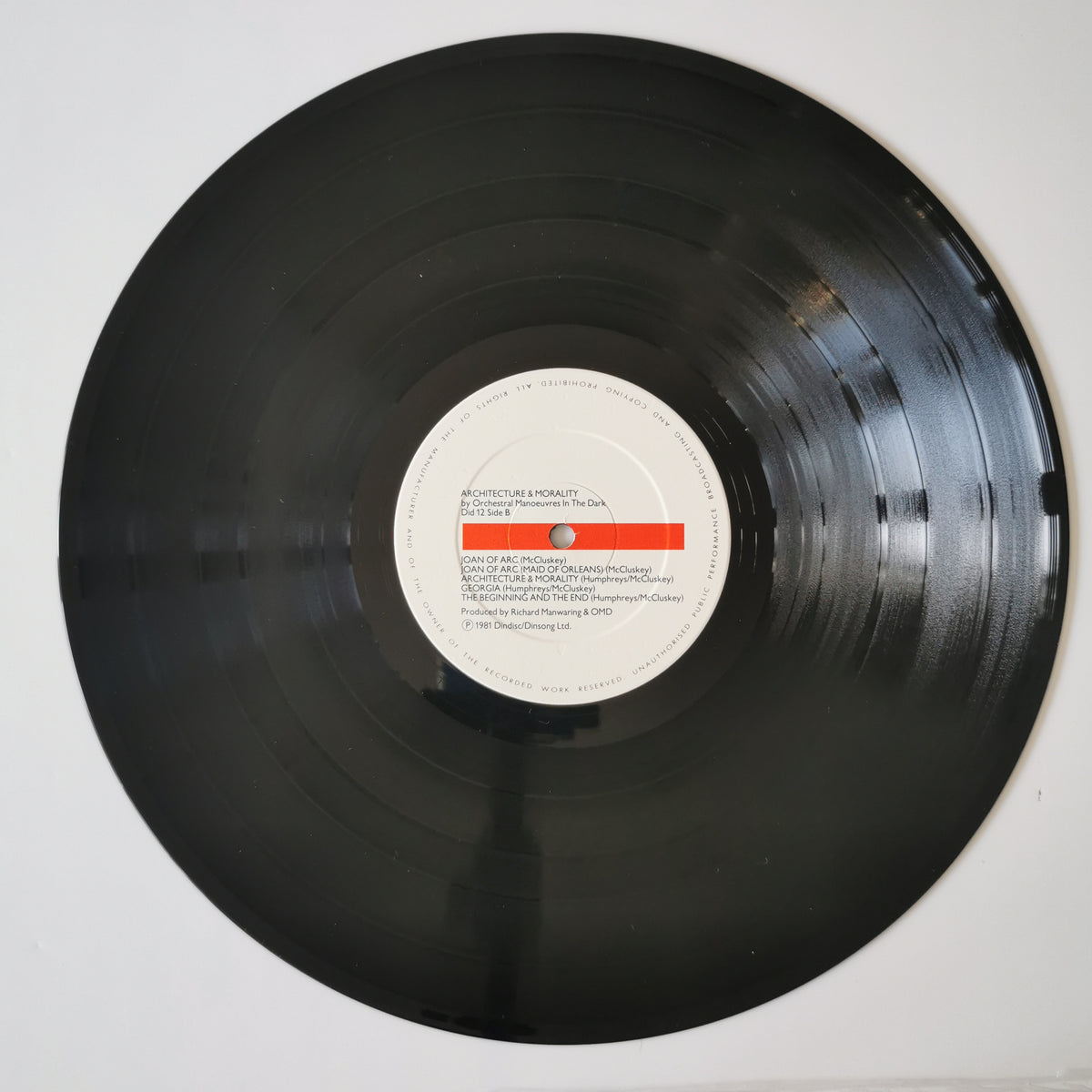 Orchestral Manoeuvres in the Dark – Architecture & Morality (1981) Vinyl LP Record