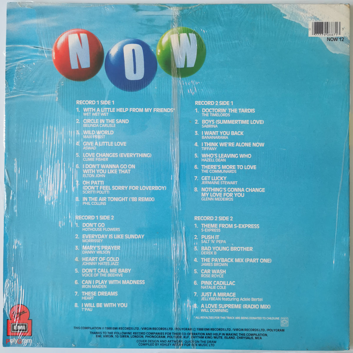 Various Artists – Now That’s What I Call Music 12 (1988) Vinyl LP Record