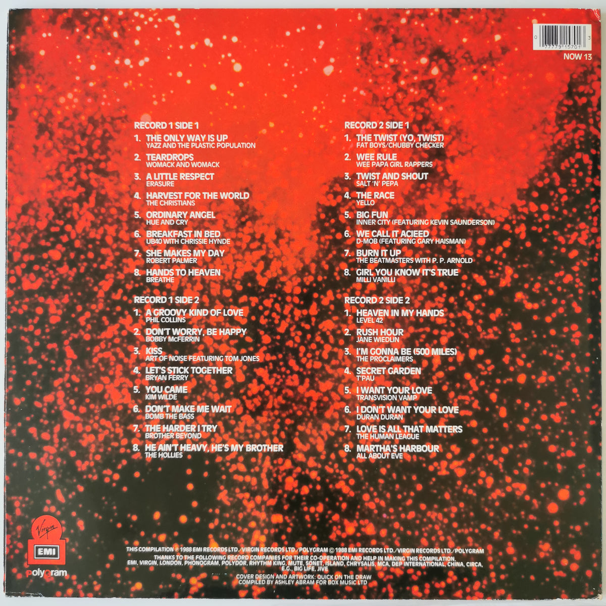 Various Artists – Now That’s What I Call Music 13 (1988) Vinyl LP Record