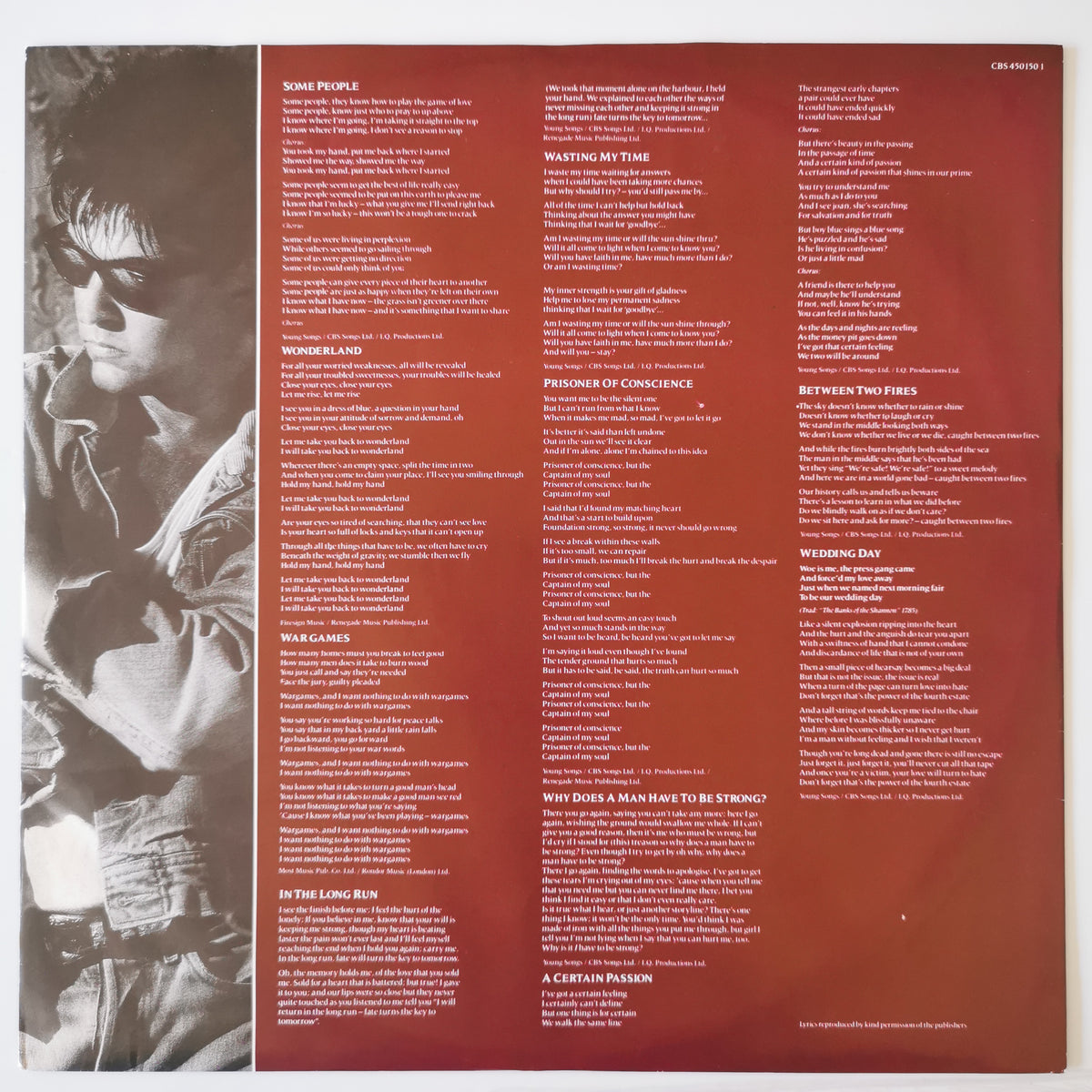 Paul Young – Between Two Fires (1986) Vinyl LP Record