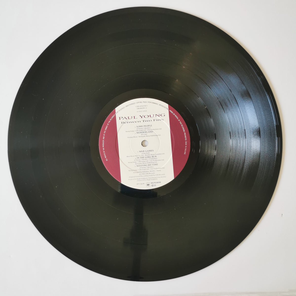 Paul Young – Between Two Fires (1986) Vinyl LP Record