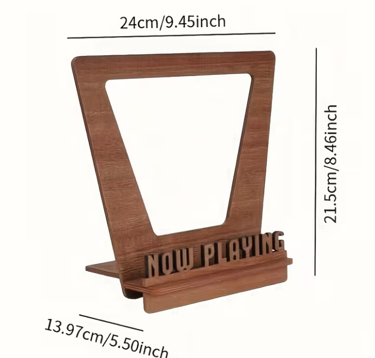 Now Playing Viny Record Stand Wooden