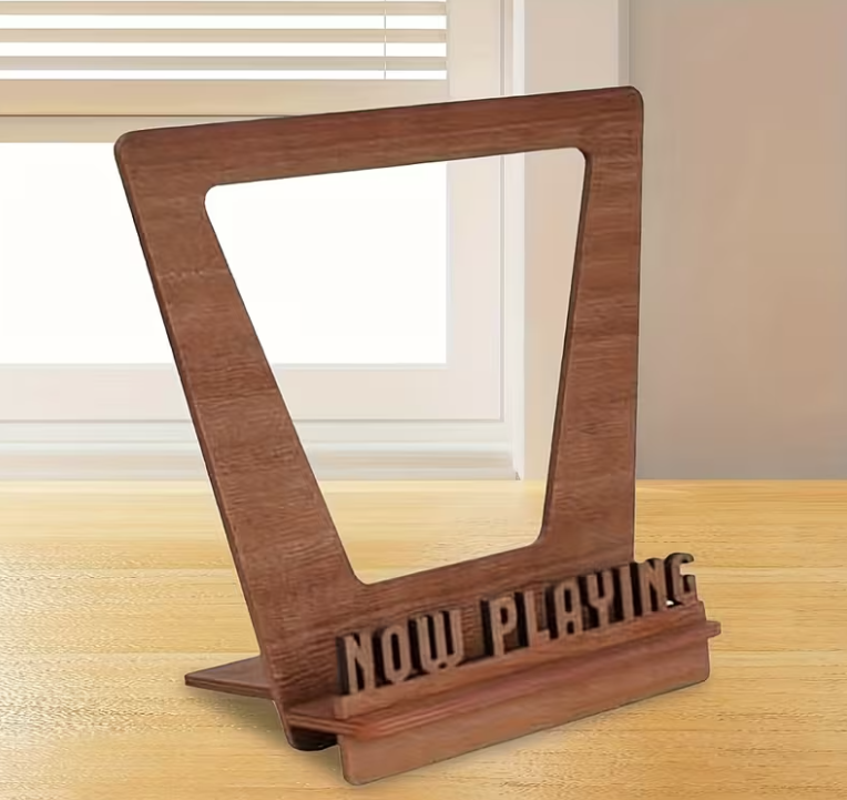 Now Playing Viny Record Stand Wooden