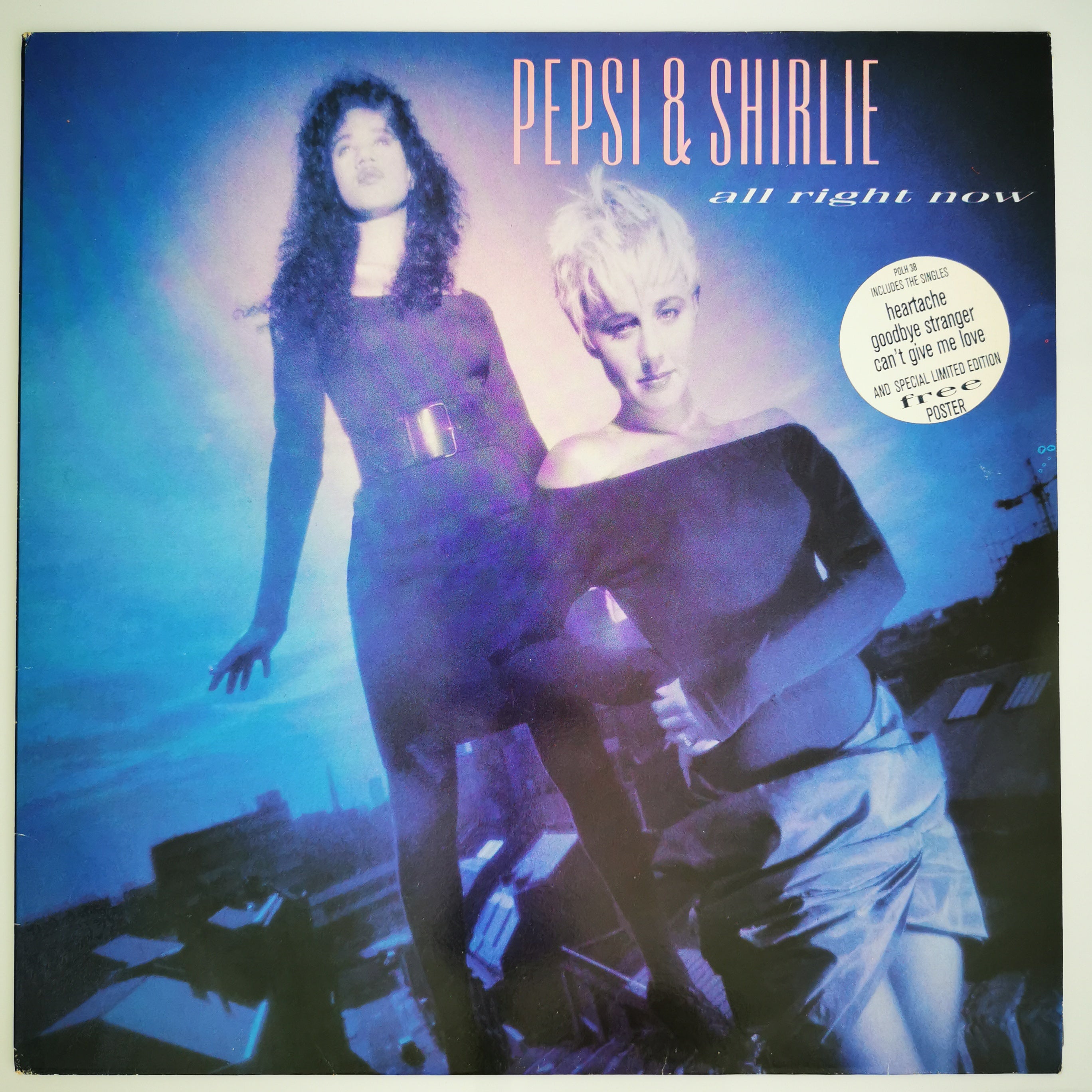 Pepsi & Shirlie – All Right Now Vinyl LP VG+/VG+ 1987