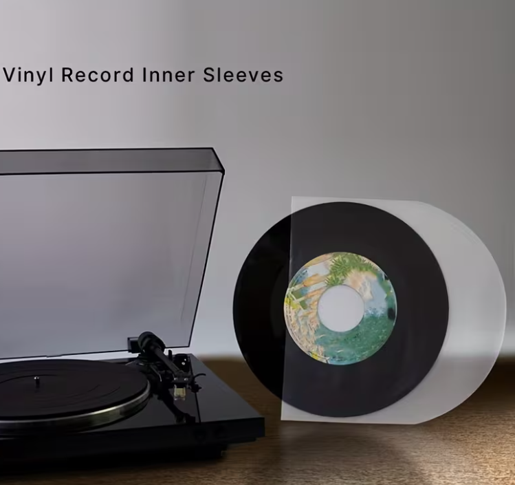 Record Round Bottom Inner Sleeves Anti Static 50 Pack 7inch
